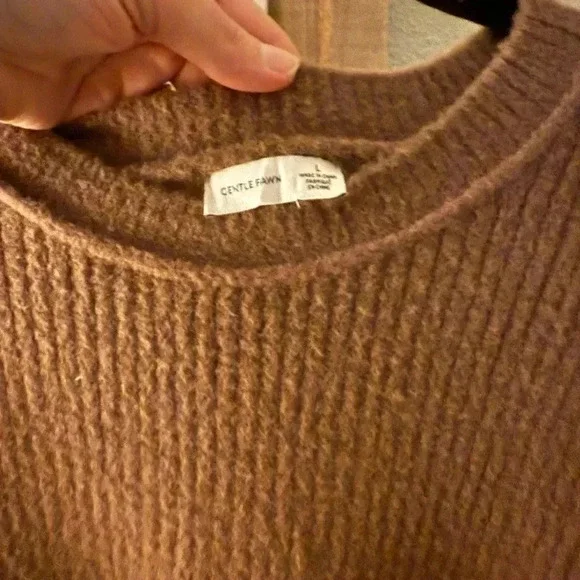 Gentle Fawn Cozy Plush Shaugnessey fleece fuzzy sweater L - Picture 8 of 13